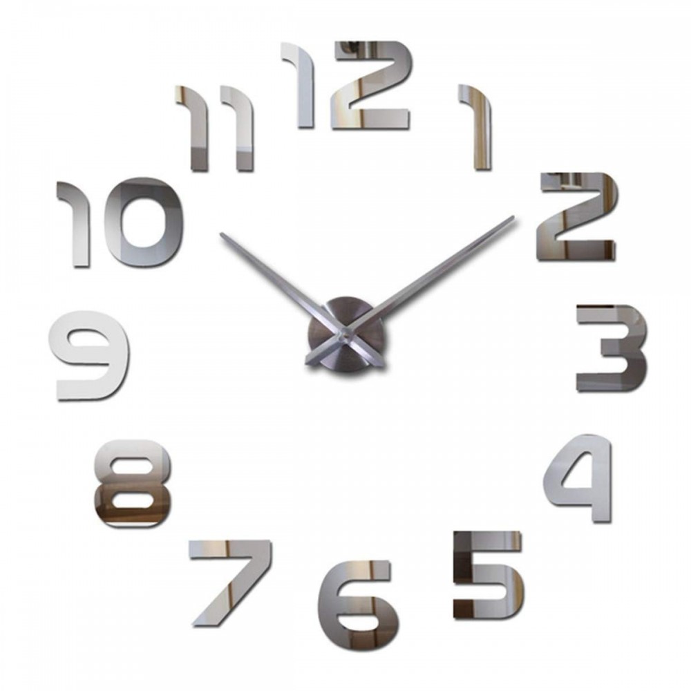 3D стенен часовник с арабски цифри