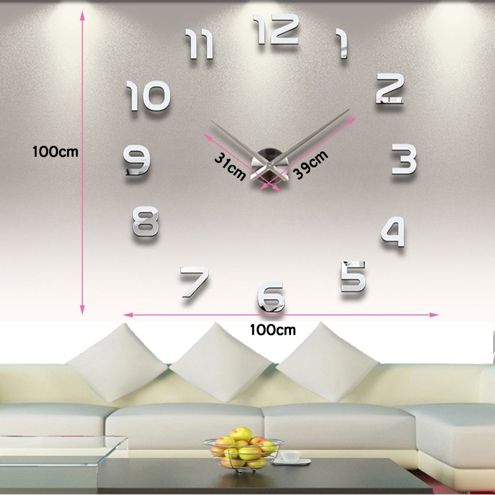 3D стенен часовник с арабски цифри