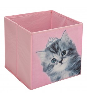 Кутия за съхранение с котка 25x25x25см