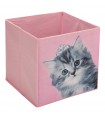 Кутия за съхранение с котка 25x25x25см.