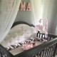 Плетен обиколник за бебешка кошара-количка