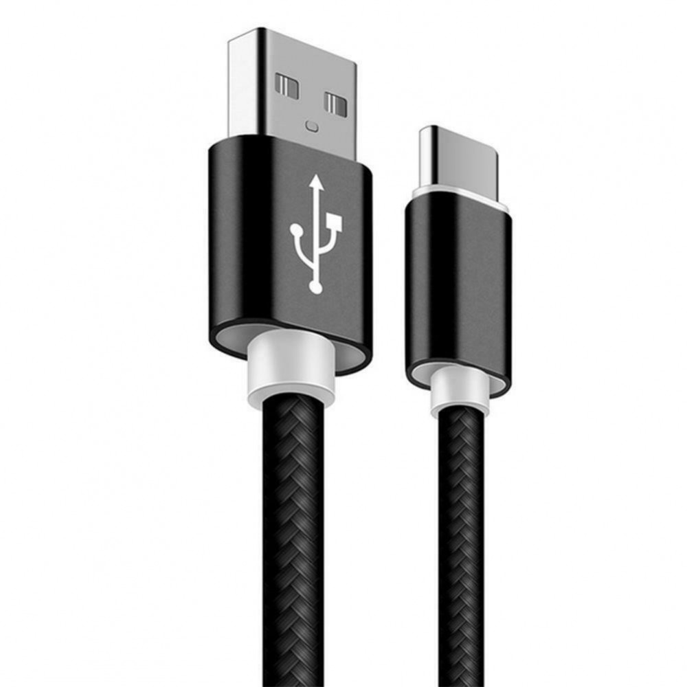 2 метра USB Type C кабел с текстилно покритие