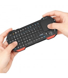 Блутут Wi Fi QWERTY клавиатура с тъчпад за телевизор