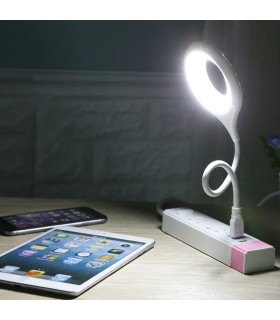 USB LED ринг лампа с гъвкаво рамо
