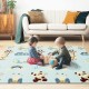 Сгъваемо детско килимче за игра с две лица - Панди и Сърнички