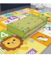 Детско килимче за игра, двулицево 180х100см с две лице ЛЪВЧЕ С БУКВИ И ЦИФРИ