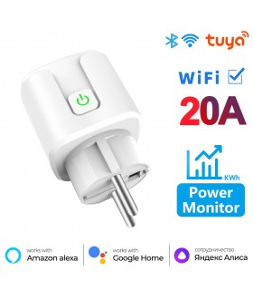 20A умен контакт с WiFi за климатик, печка, бойлер и други електроуреди