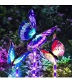 Соларни градински лампи цветни Пеперуда