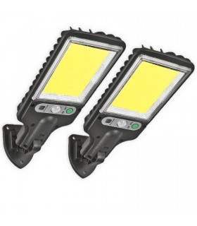 117COB LED Външна соларна лед лампа за стена със сензор за движение