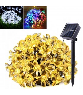 Декоративни лампички цветя за градина със соларен панел Цветя
