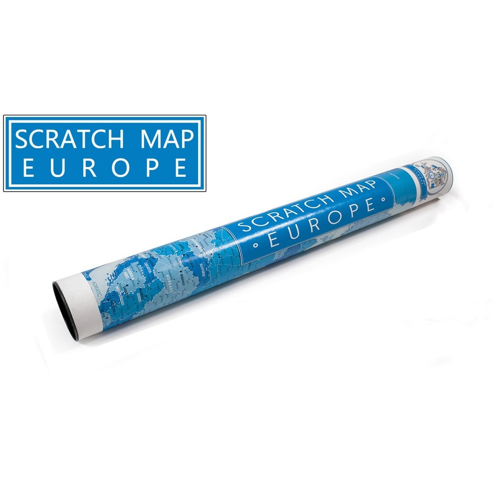Скреч карта на Европа
