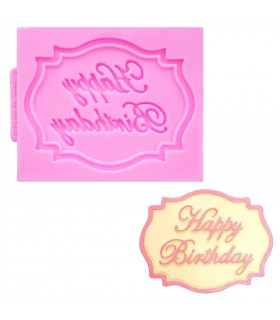 Силиконов молд Happy Birthday