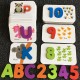 Образователна игра Аlphabet с флаш карти, дървени букви и цифри