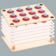 Монтесори дървена игра за памет с двустранни карти за игра