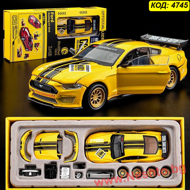 Мустанг тунинг модел 1:24 | Ford GT Die-cast с части