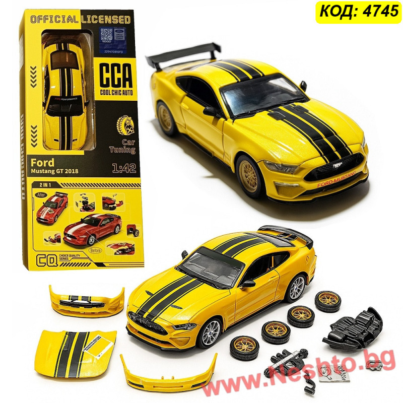 Мустанг тунинг модел 1:24 | Ford GT Die-cast с части