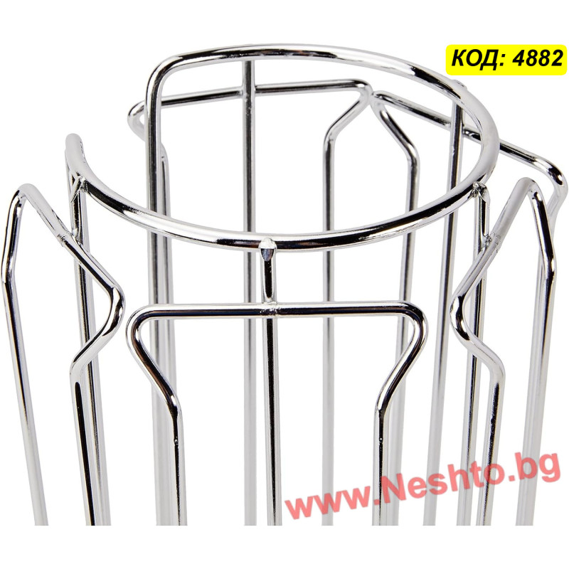 Поставка за 20 големи капсули кафе Долче Густо – метална, 12,5 x 25,5 см