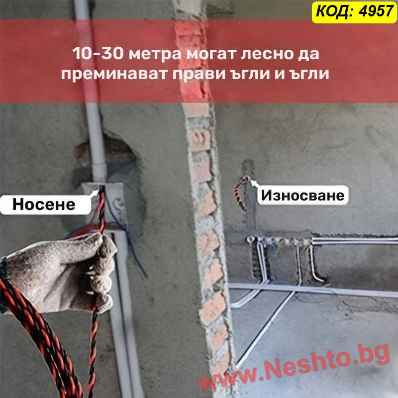 Инструмент за теглене на ел. проводници