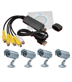 USB DVR Видео рекордер с 4 канална
