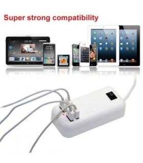 3А 15W 4-Port USB зарядно на 220V