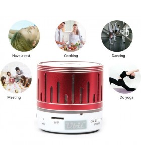 LED MP3 блутут колонка с FM радио, USB, TF Карта памет