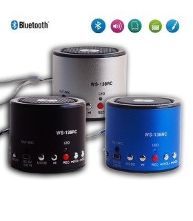 Мини блутут спийкър MP3/USB/MicroSD/FM/REC