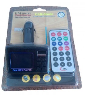 Трансмитер FM за кола с 2бр. USB