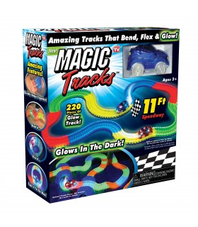 Детска светеща писта с количка Magic Tracks - к-т 220 части