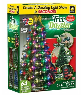 Коледни лампички за елха Tree Dazzler - със 64 лампички